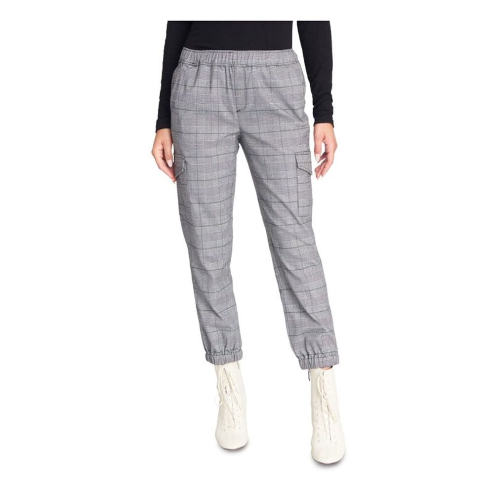 SANCTUARY Womens Black Check Capri Pants S